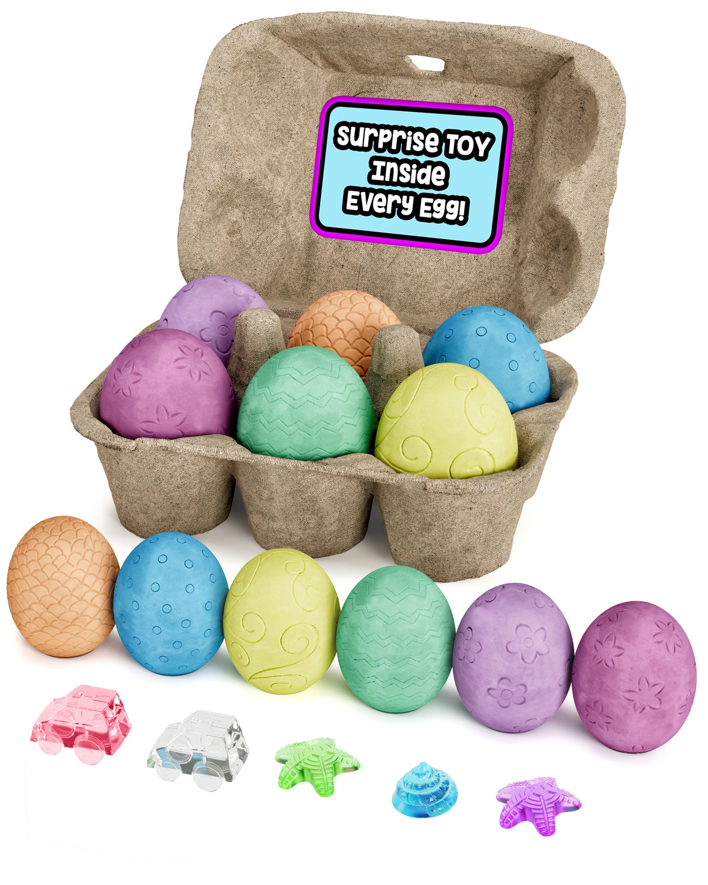 6ct Surprise Inside Sidewalk Chalk Eggs