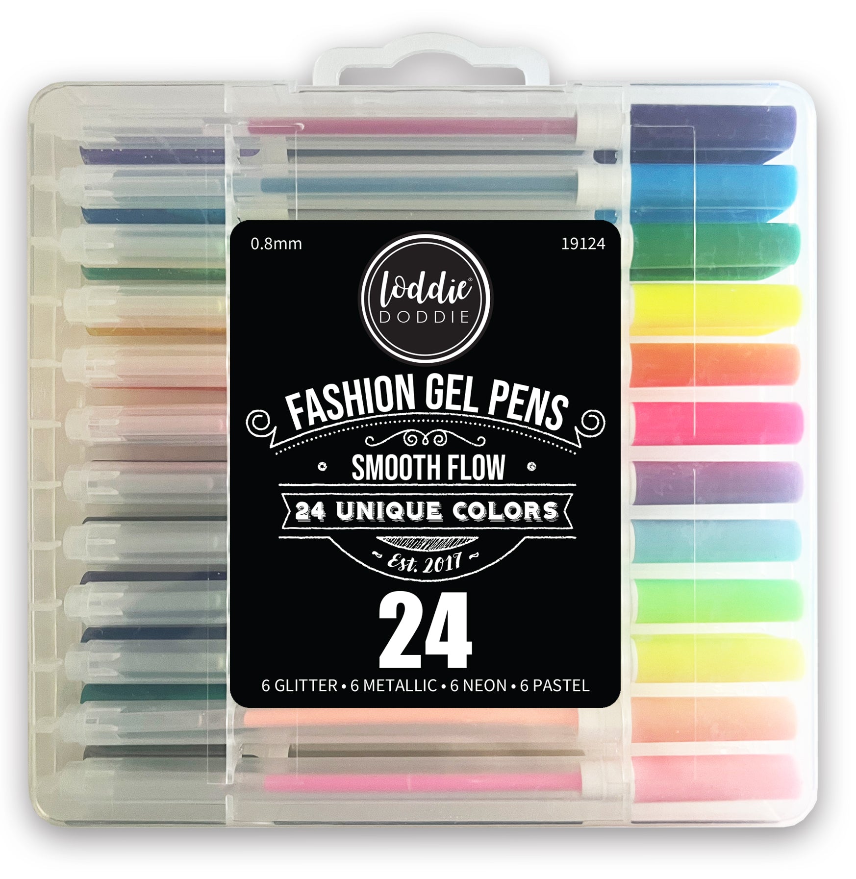 24 Bulk Trendy Glitter Pencil Pouches - at 