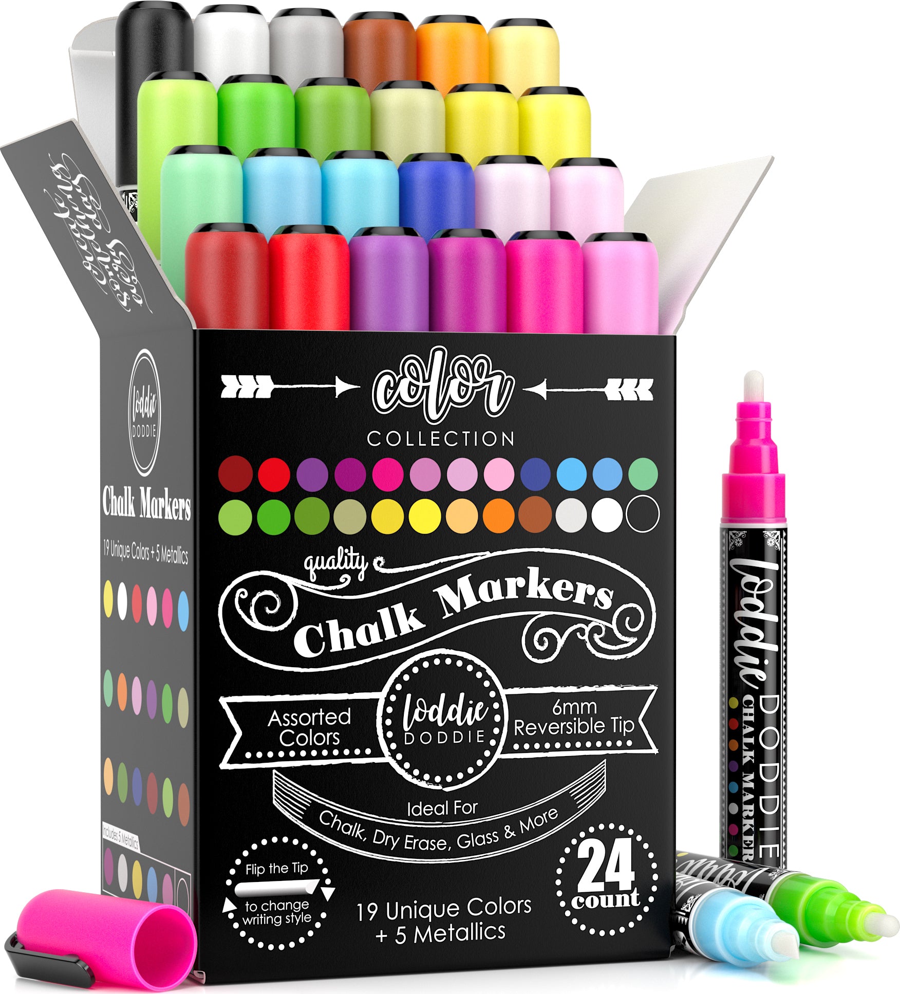 24ct Chalk Markers- Artists Assortment – LoddieDoddie