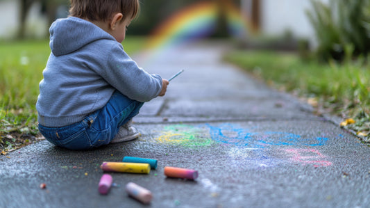 Spring Ideas with Sidewalk Chalk