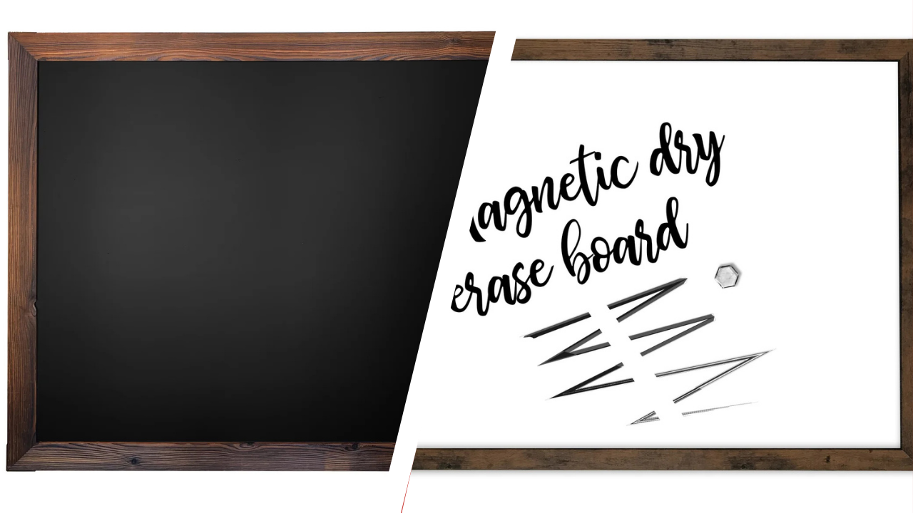 Chalkboard vs whiteboard