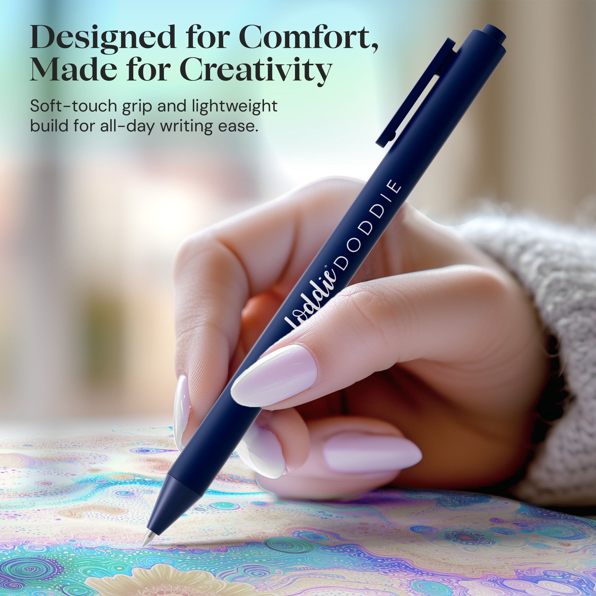 18ct Satin Barrel Retractable Gel Pens - Coastal Colors