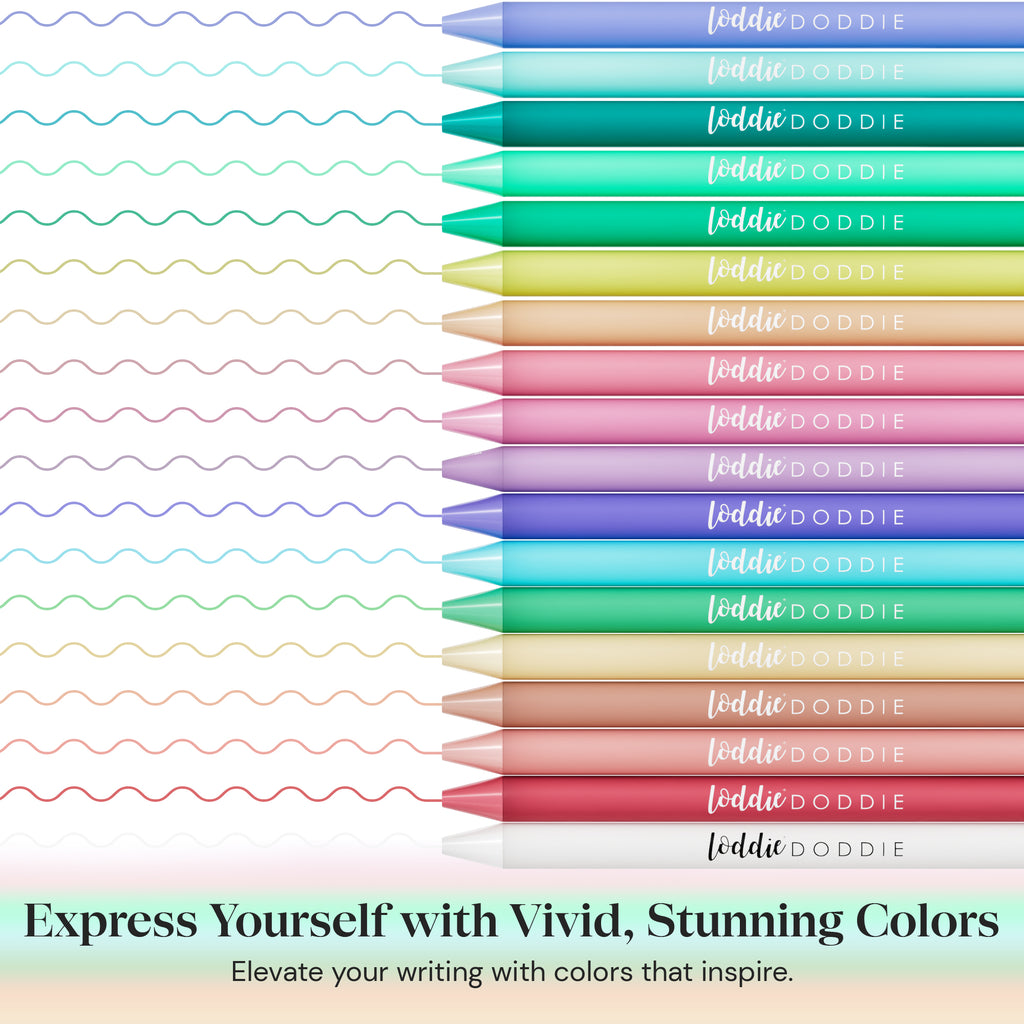 Pastel gel pens