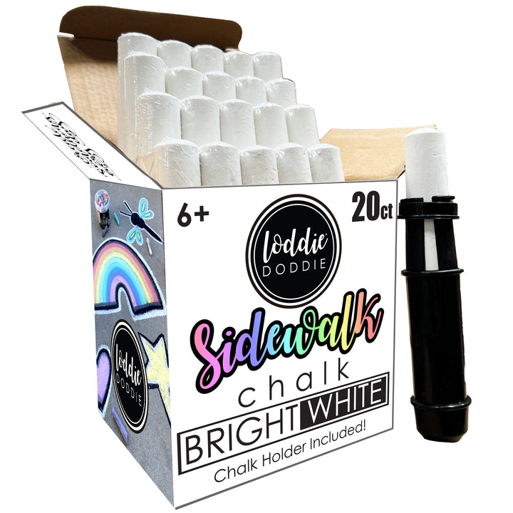 20ct Bright White Sidewalk Chalk