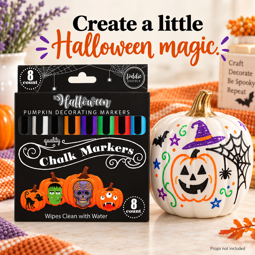 8ct Halloween Pumpkin Decorating Markers