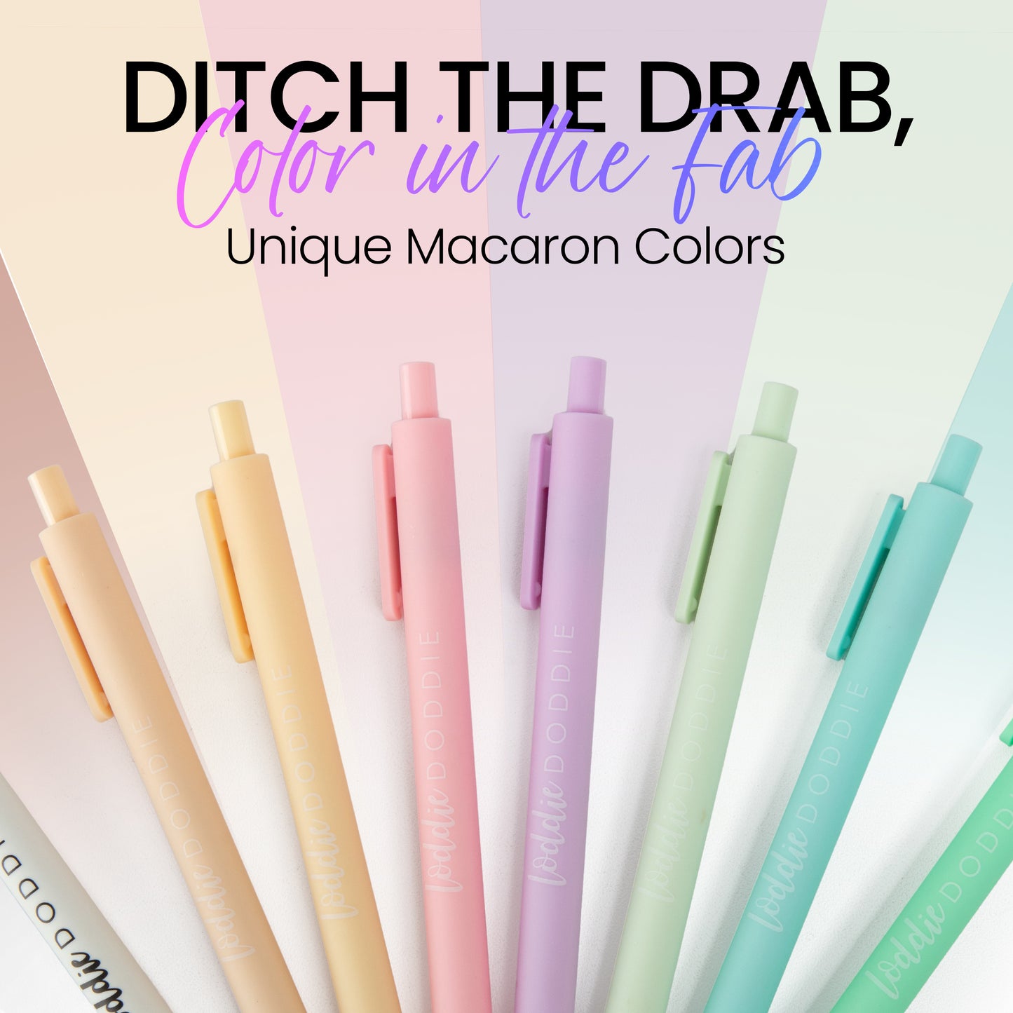 8ct Retractable Gel Pens - Macaron Colors