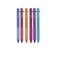 Loddie Doddie Side-Retractable Gel Pens, 0.5 mm, Colored Ink, 6 Pack