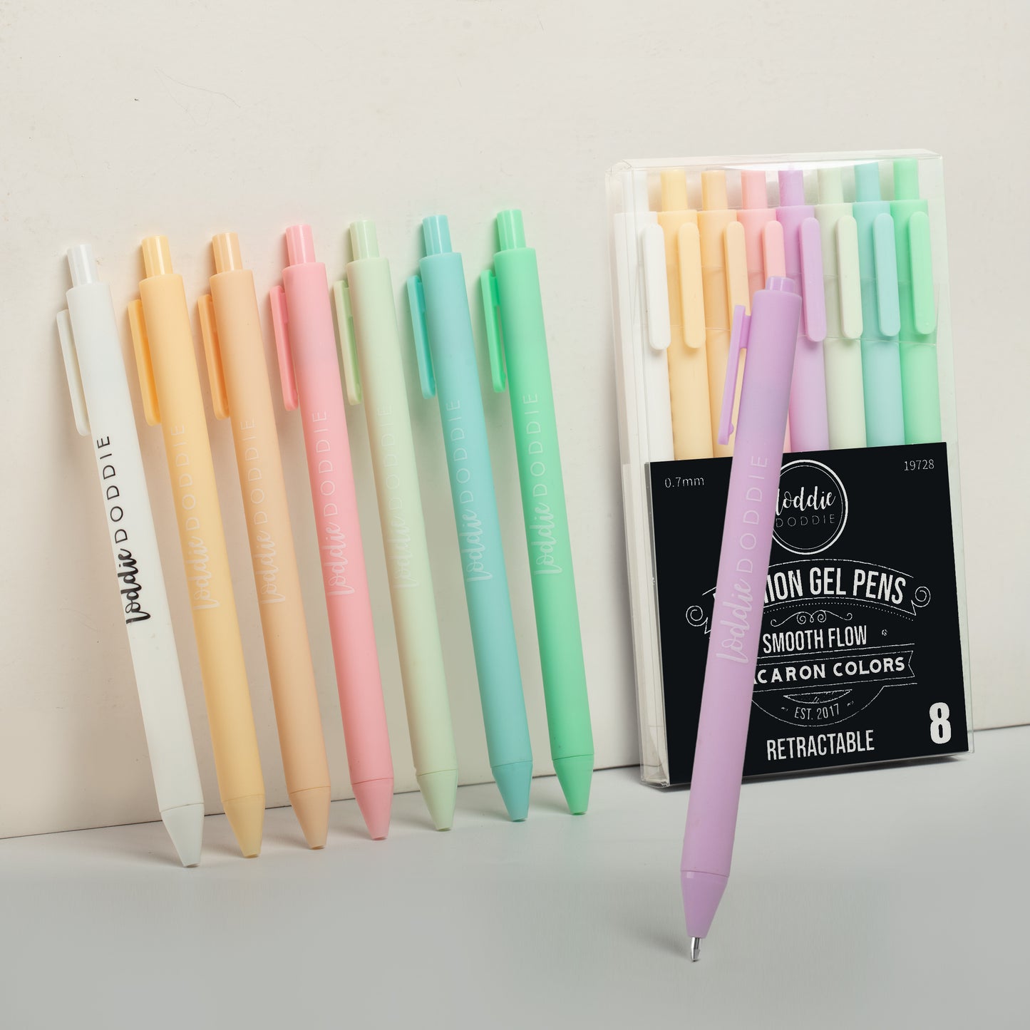 8ct Retractable Gel Pens - Macaron Colors