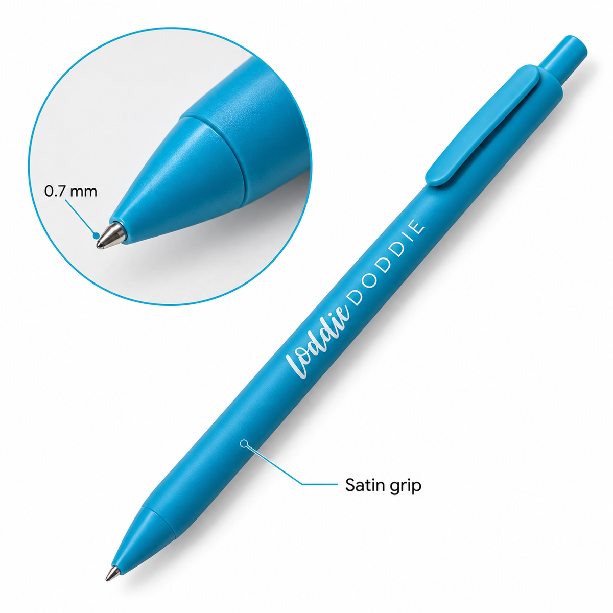 Loddie Doddie Retractable Gel Pens, Soft-Touch Satin Grip, Assorted Color Collection, 48 Pack