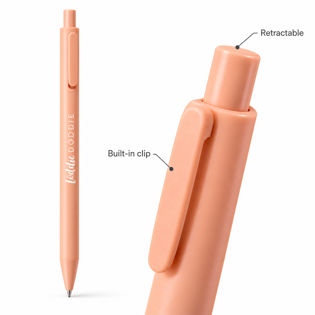 Loddie Doddie Retractable Gel Pens, Soft-Touch Satin Grip, Assorted Color Collection, 48 Pack