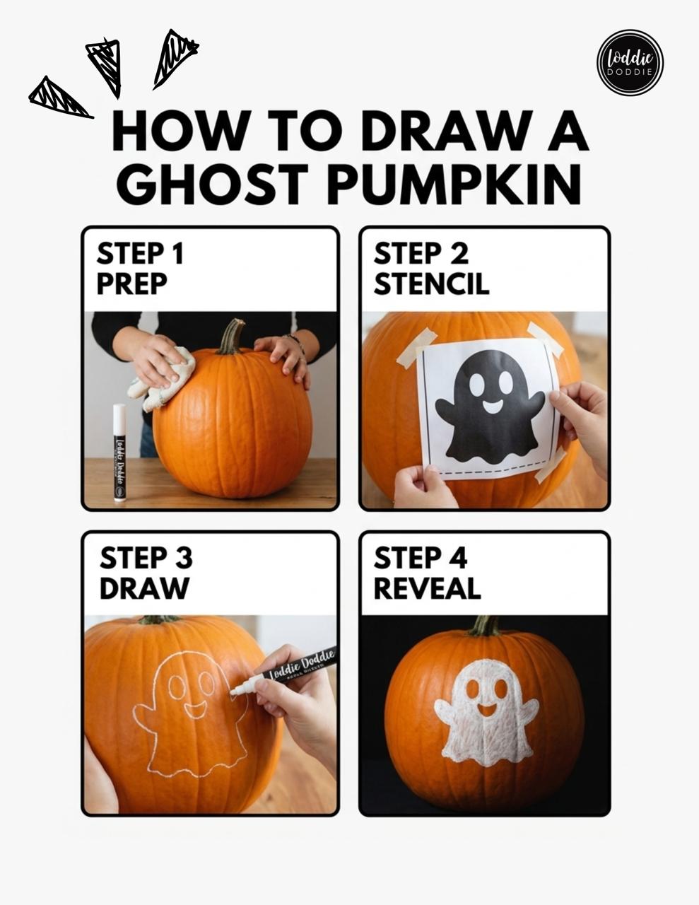 🎃 10 Easy-to-Trace Halloween Stencils Carve it or Chalk it