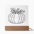 Pumpkin Acrylic Square Plaque