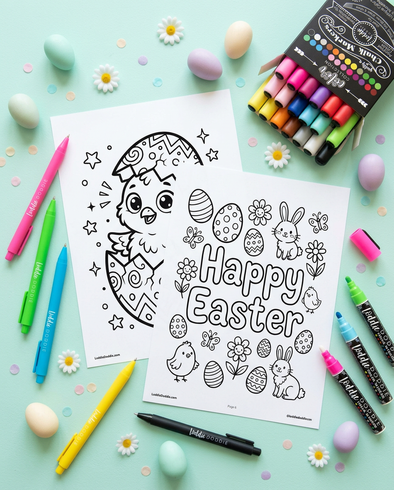 🐣 Loddie Doddie Easter Coloring Book