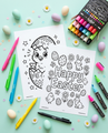 🐣 Loddie Doddie Easter Coloring Book