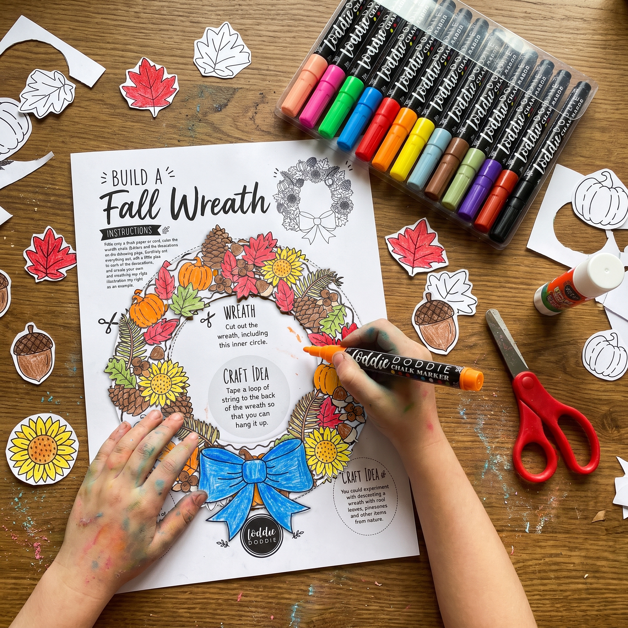 🍂 Autumn Wreath Craft
