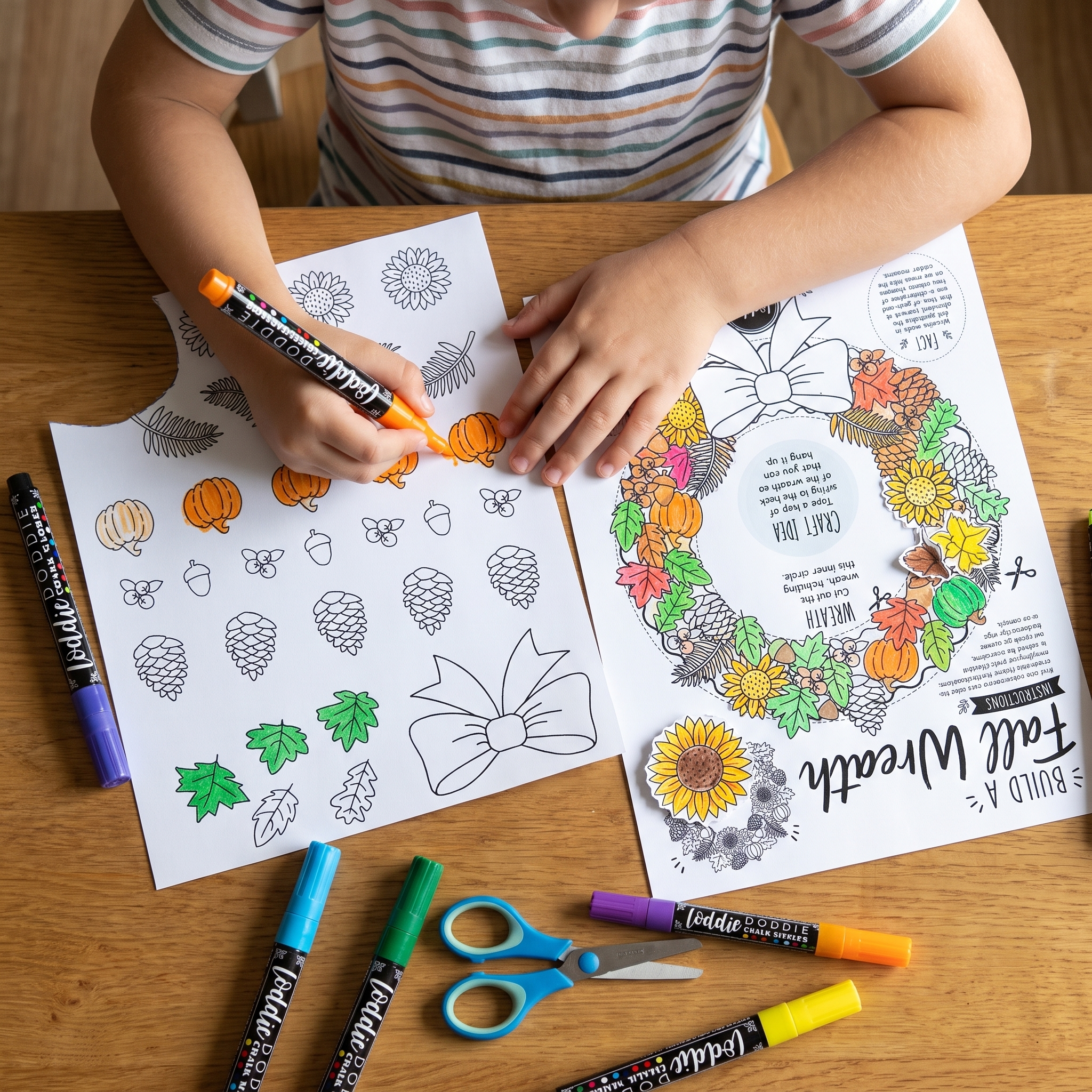 🍂 Autumn Wreath Craft