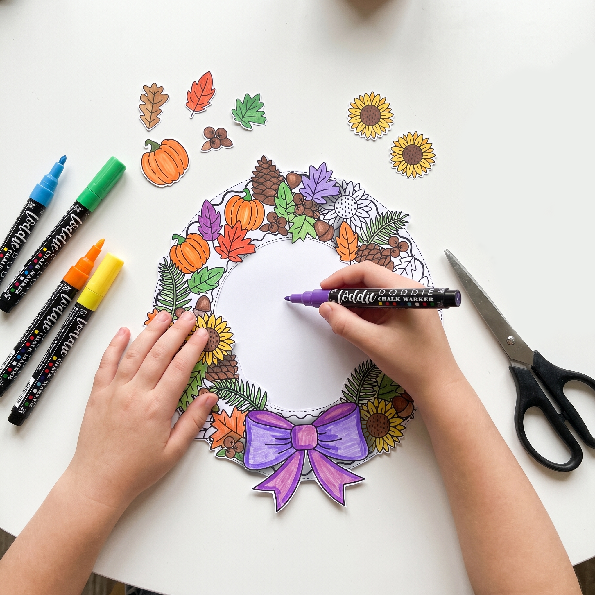 🍂 Autumn Wreath Craft