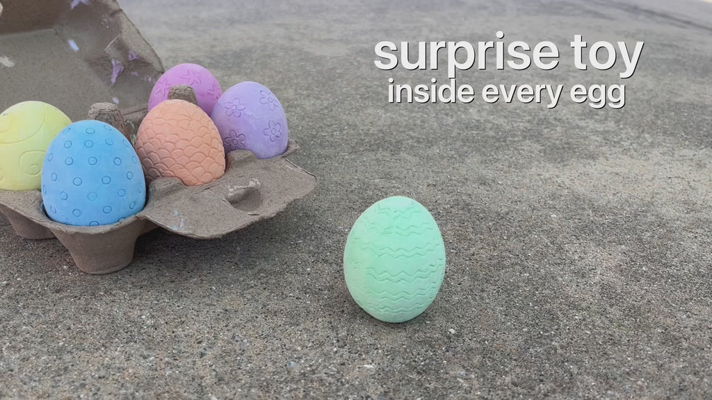 6ct Surprise Inside Sidewalk Chalk Eggs