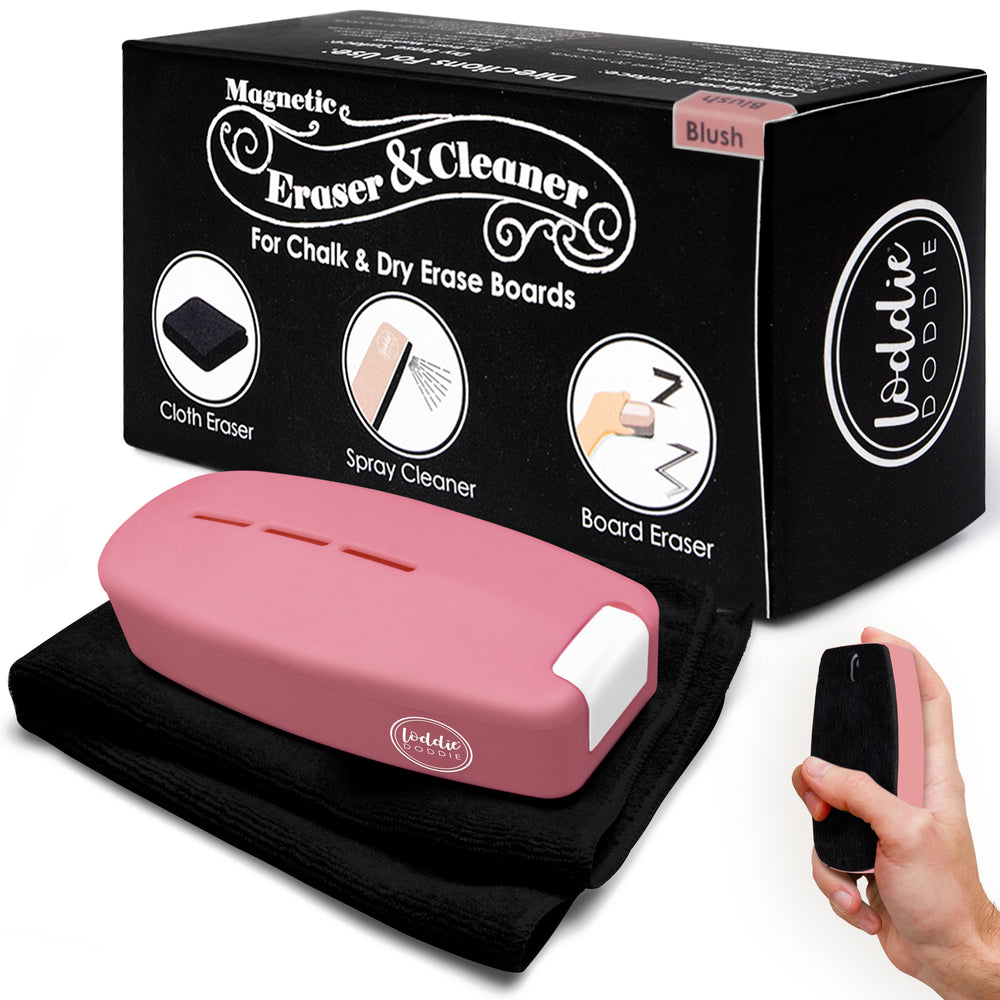 Board Cleaning Kit - Magnetic Eraser with Spray Cleaner - Blush