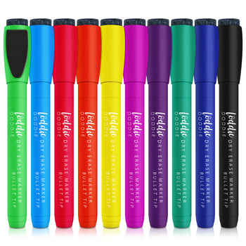 10ct Magnetic Dry Erase Markers with Eraser Caps (9)