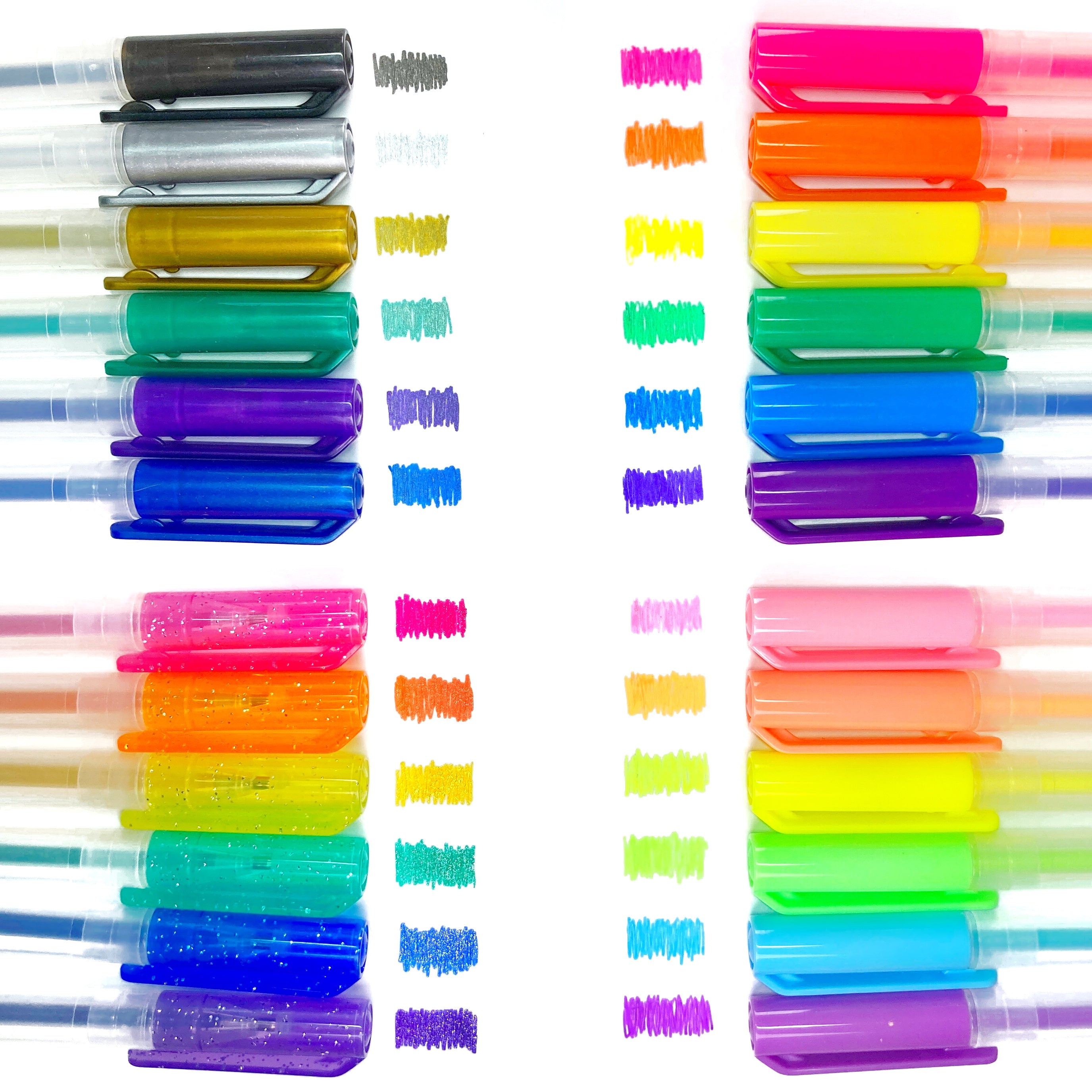 Rainbow Glitter Pen, Assortment, 1 Each