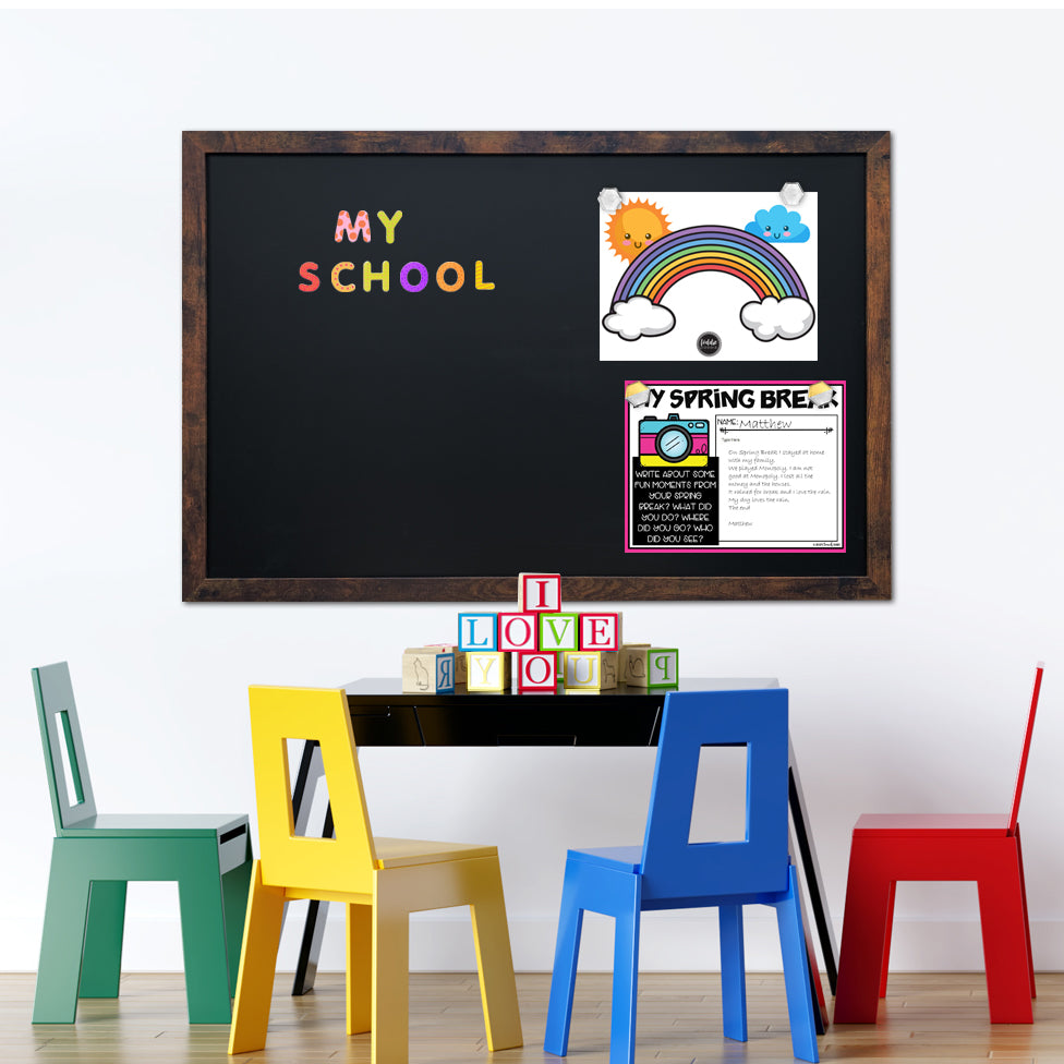 24x36 Chalkboard | Magnetic Chalkboard - LoddieDoddie