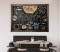 46x34.5 Rustic Framed Magnetic Chalkboard