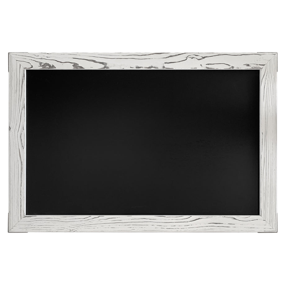 20x30 Whitewash Wood Frame Magnetic Chalkboard