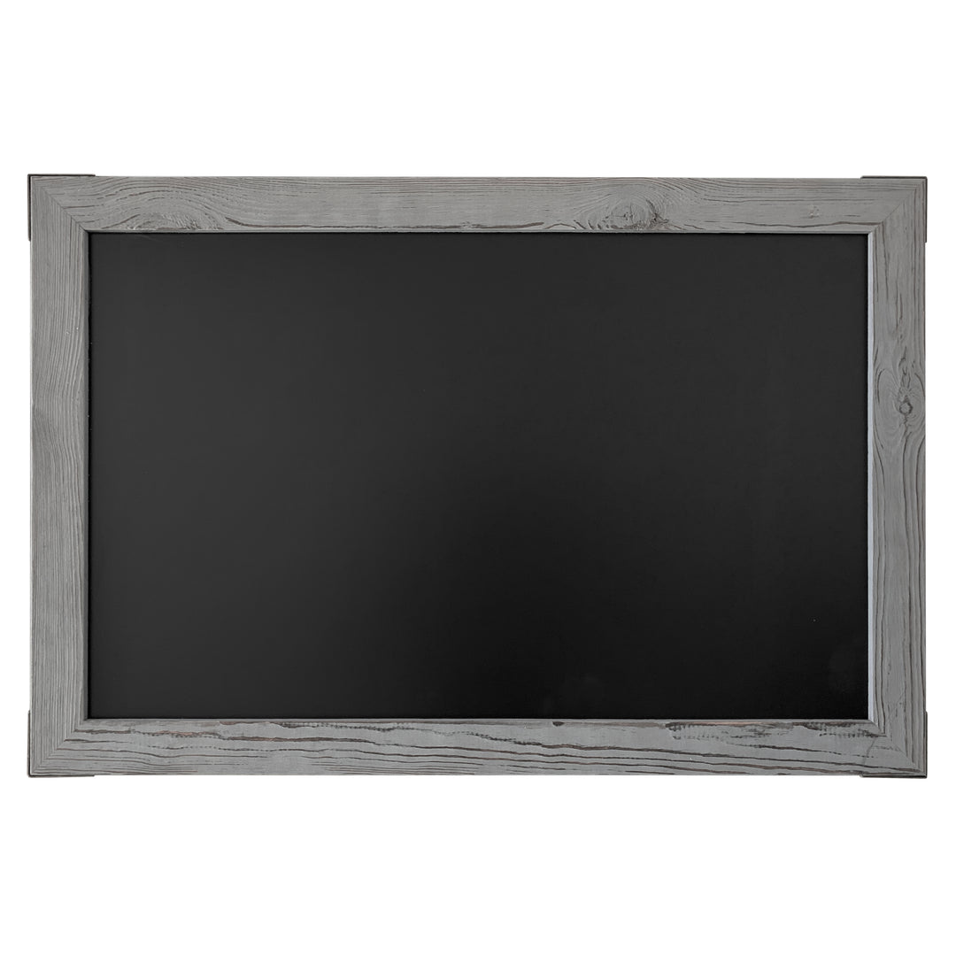 20x30 Gray Wood Frame Magnetic Chalkboard