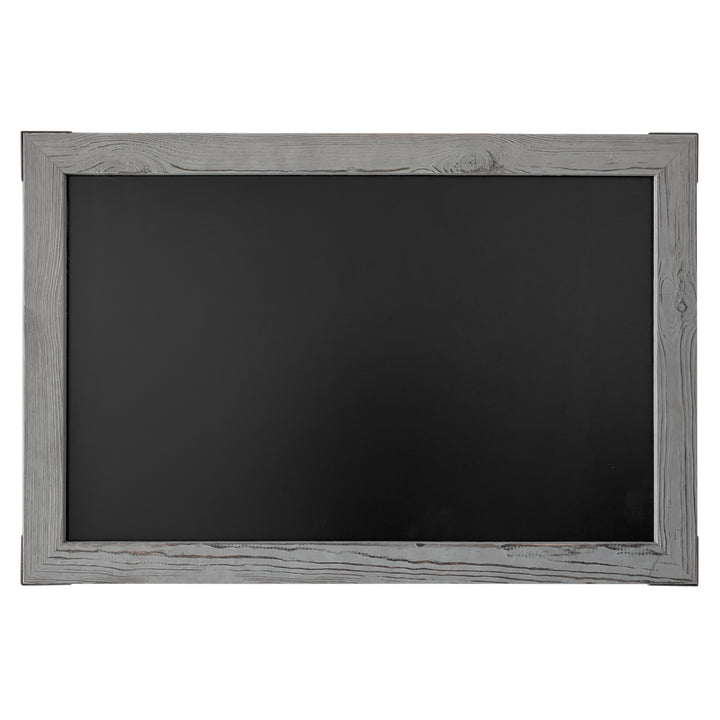 20x30 Gray Wood Frame Magnetic Chalkboard