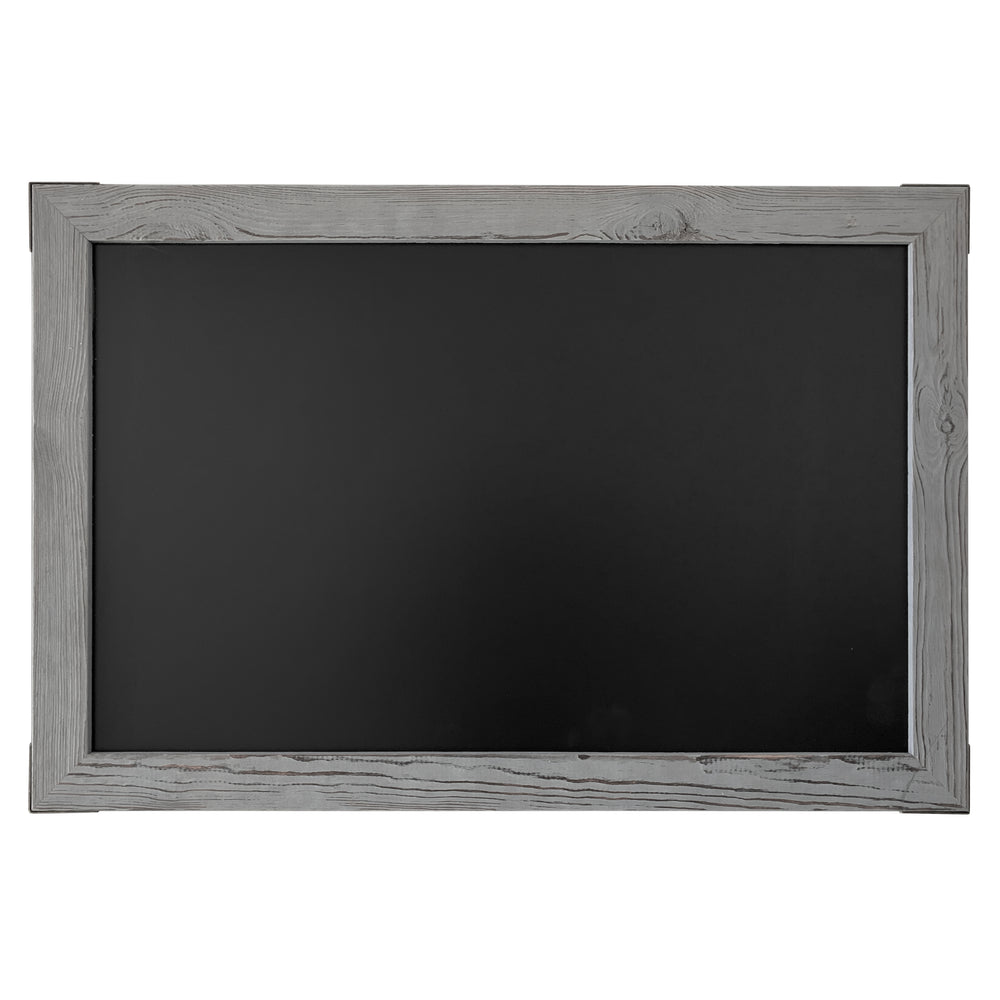 20x30 Gray Wood Frame Magnetic Chalkboard