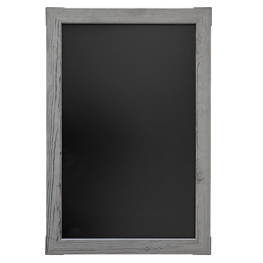 20x30 Gray Wood Frame Magnetic Chalkboard