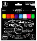 Erasable Chalk Markers | 8 Ct. Vivid Colors - LoddieDoddie