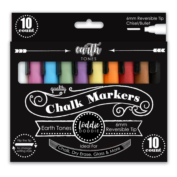 Loddie Doddie Jumbo Chalk Markers - 8ct Neon Colors - Perfect for  Chalkboard Signs, Blackboards, Car Windows, Glass, Bistro | 15mm Jumbo  Chisel Tip