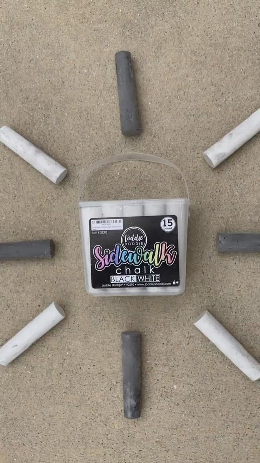 Black & White Sidewalk Chalk