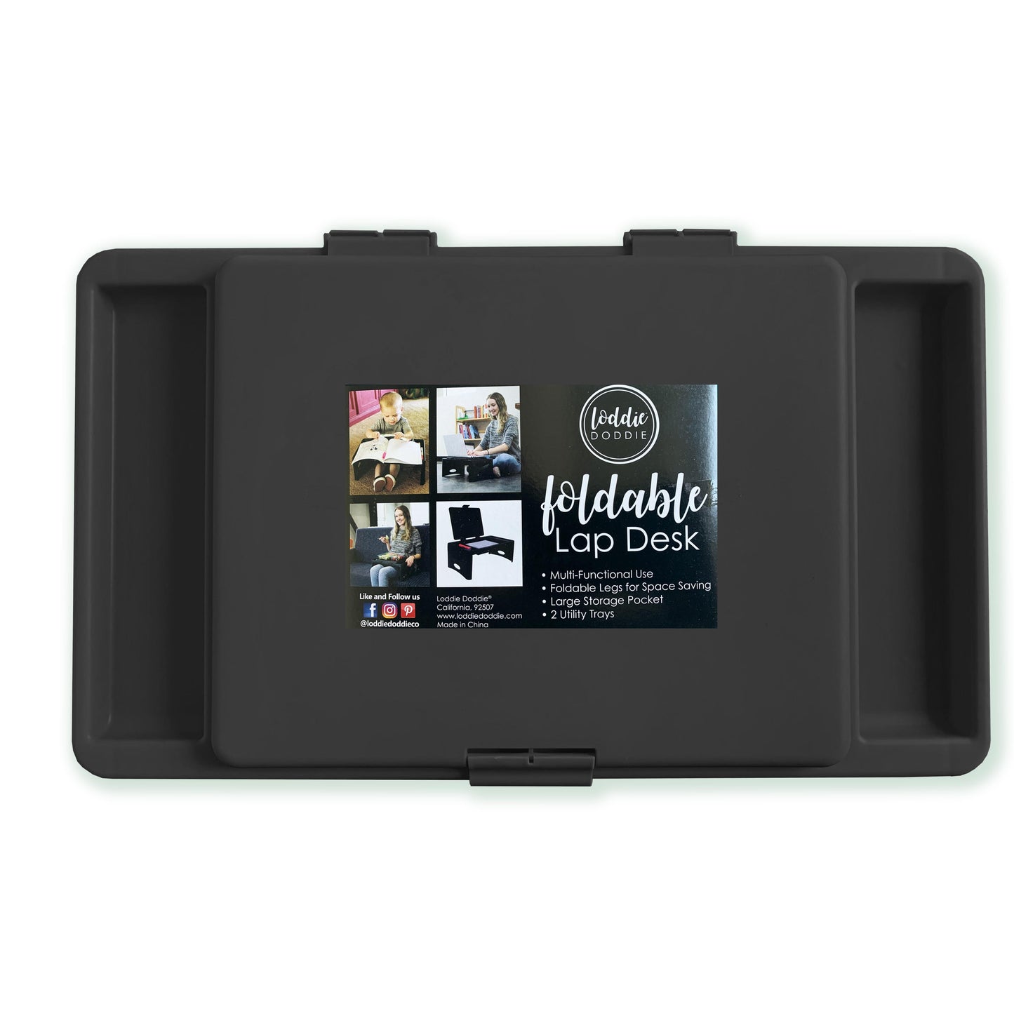 Foldable Lap Desk- Black