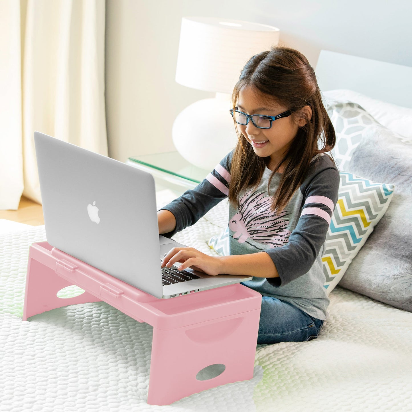 Foldable Lap Desk-Blush