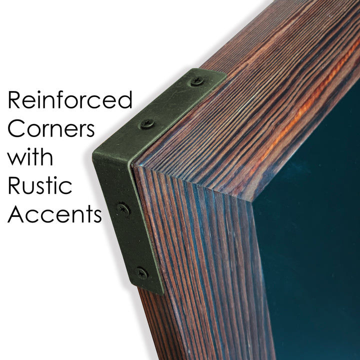 46x34.5 Rustic Framed Magnetic Chalkboard