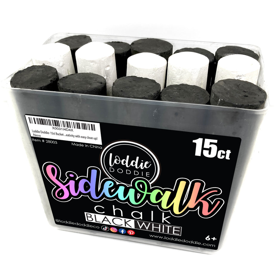 Black & White Sidewalk Chalk