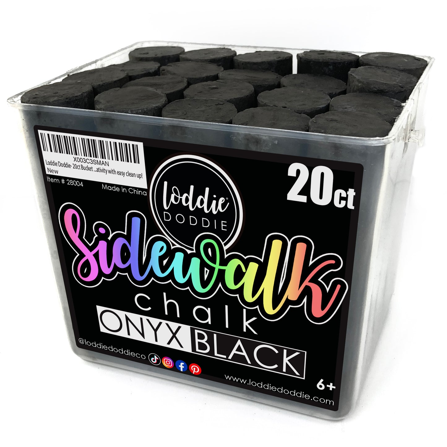 Black Sidewalk Chalk