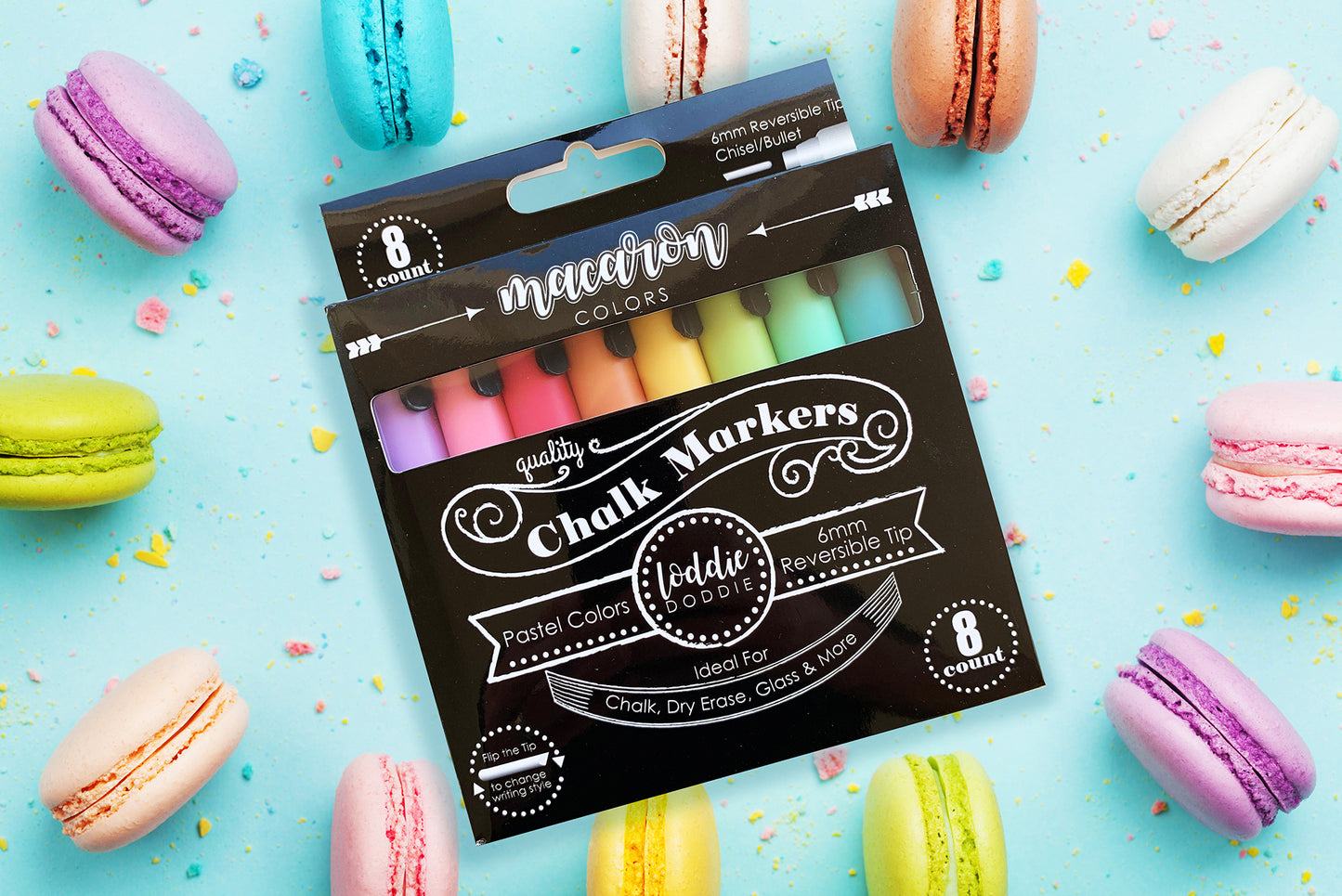 8ct Chalk Markers- Macaron Pastel Colors