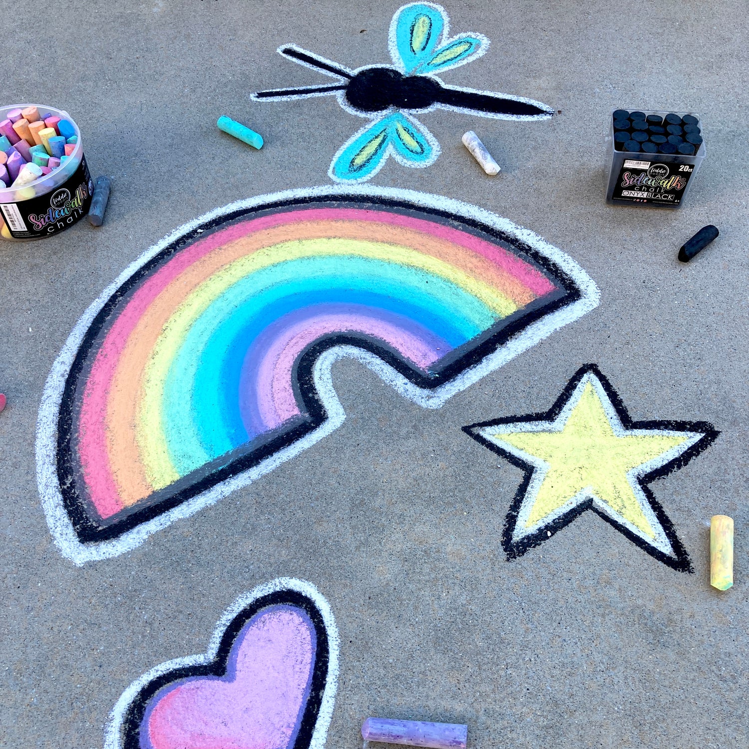 Black Sidewalk Chalk