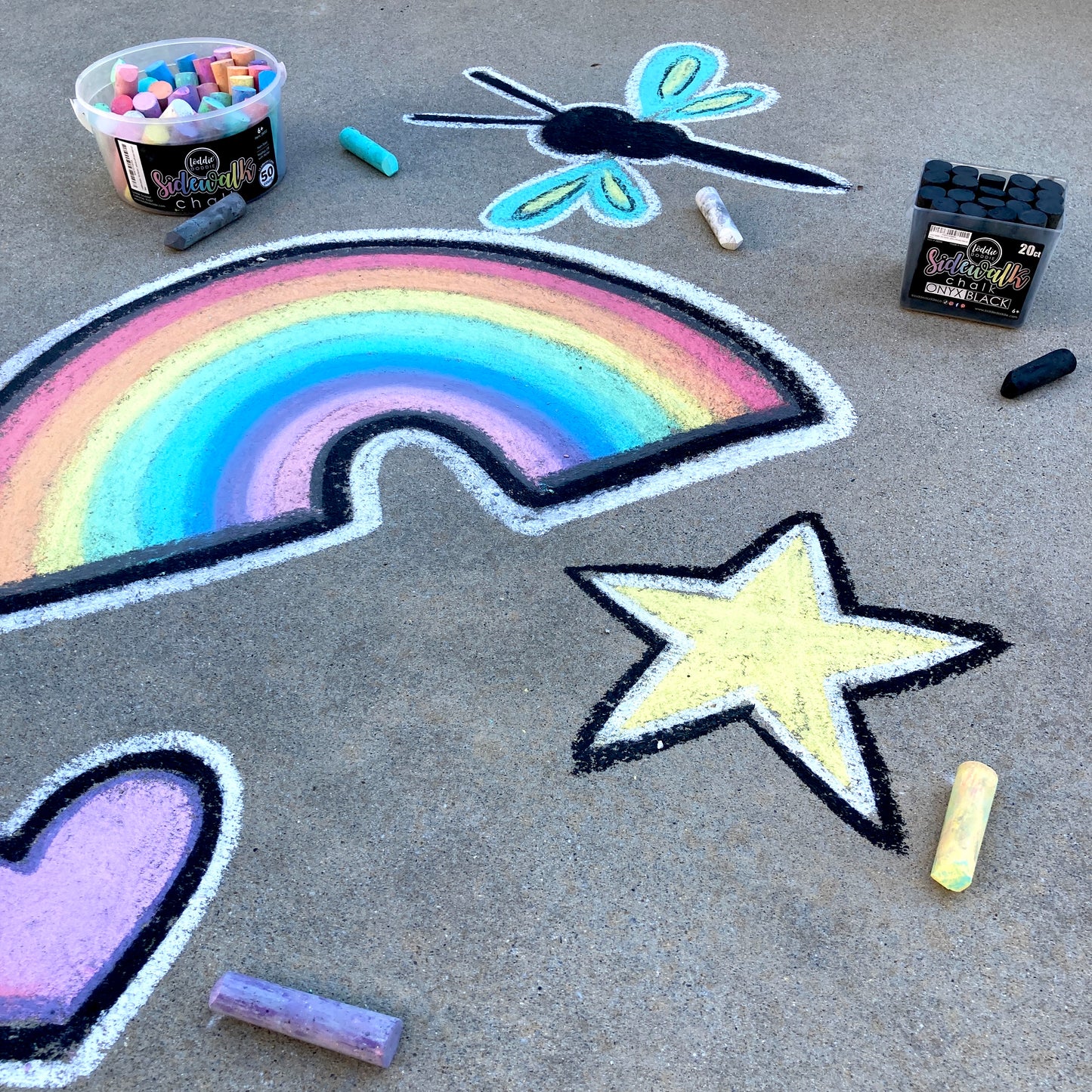 Black Sidewalk Chalk