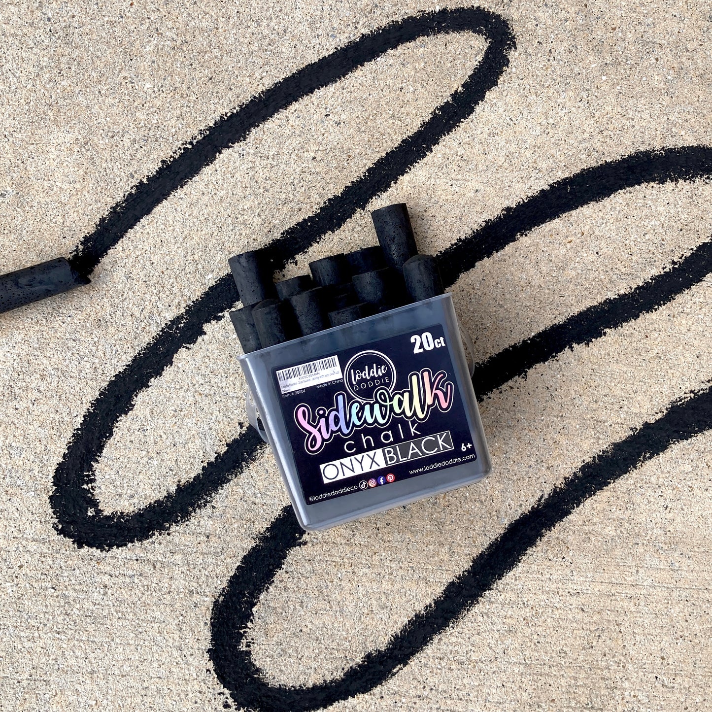 Black Sidewalk Chalk