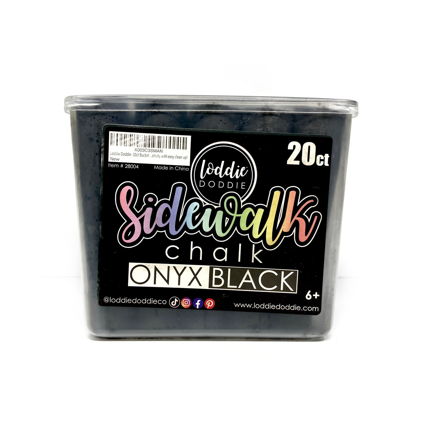 Black Sidewalk Chalk