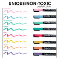 8ct Fine Point Chalk Markers - Macaron Pastel Colors