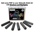 Black & White Sidewalk Chalk