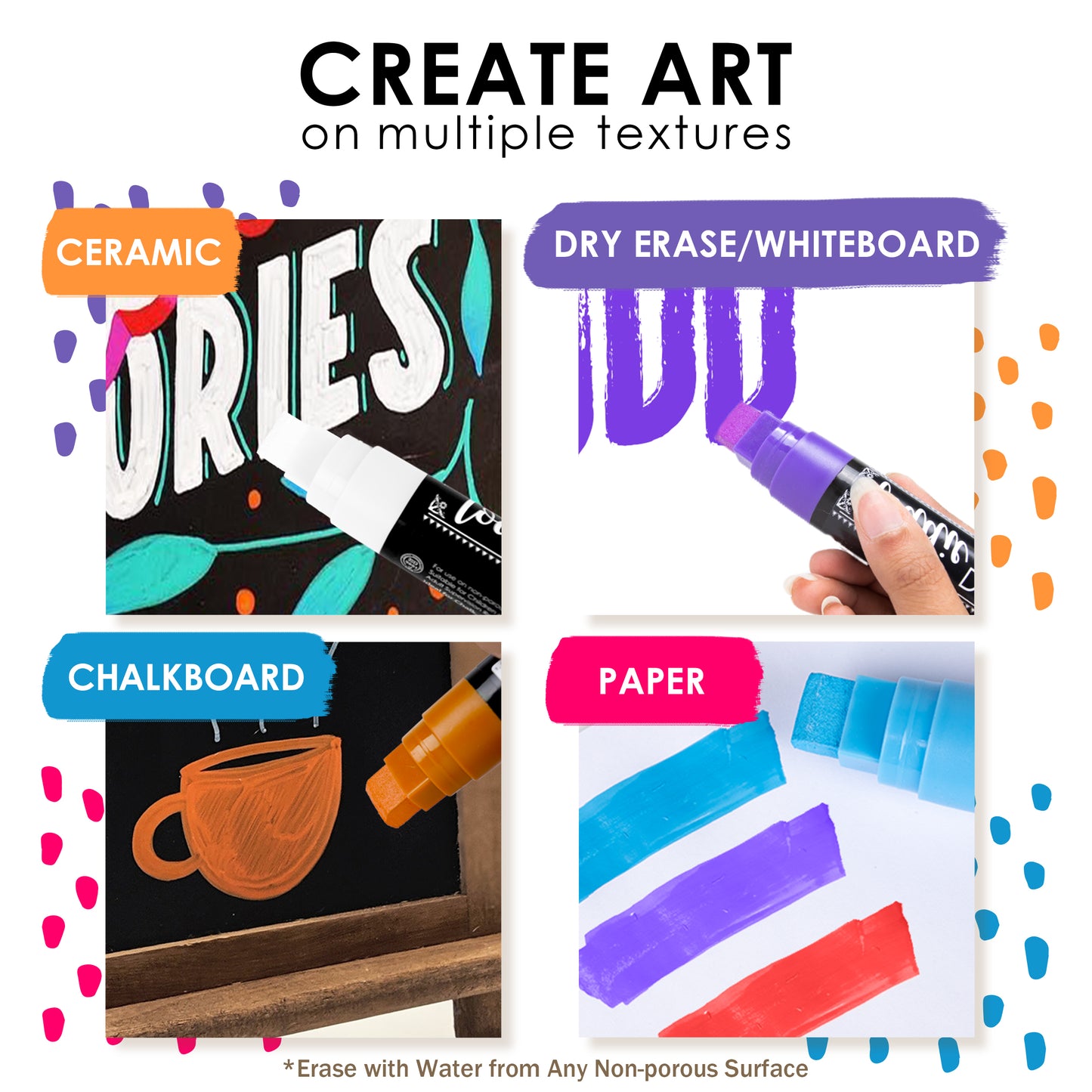 Jumbo Chalk Markers | 8 Ct Window Markers - LoddieDoddie