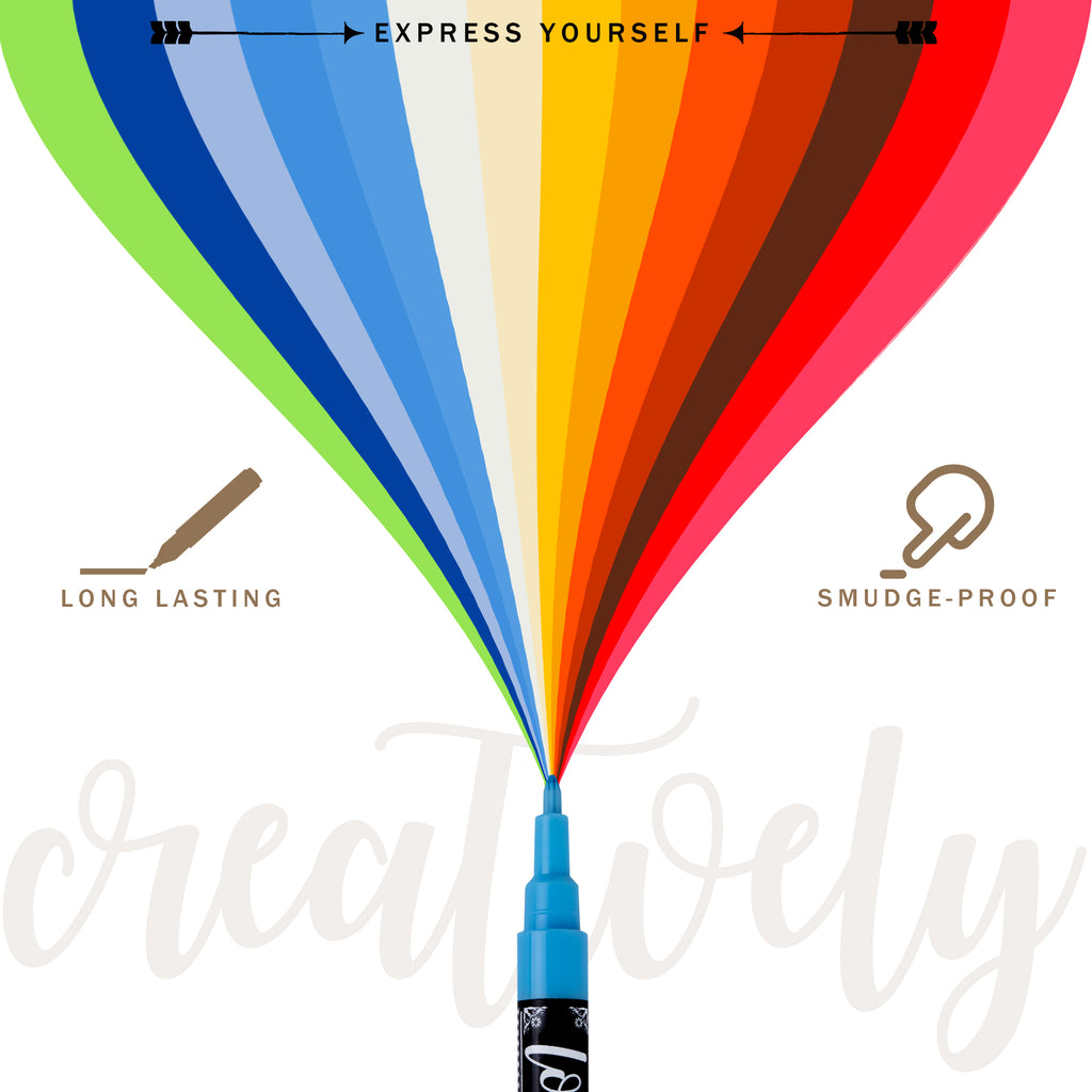 8ct Fine Point Chalk Markers - Vivid Colors