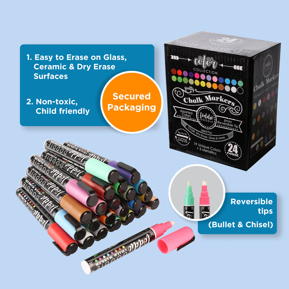 24ct Chalk Markers- Artists Assortment